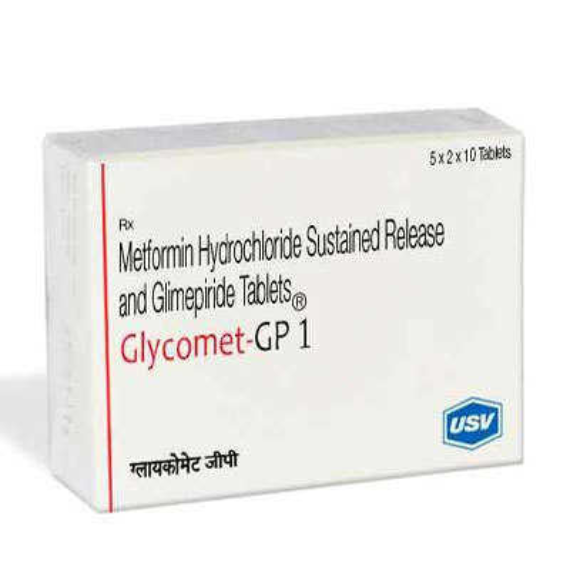 Glycomet Gp(500+1)Mg Buy Online in USA